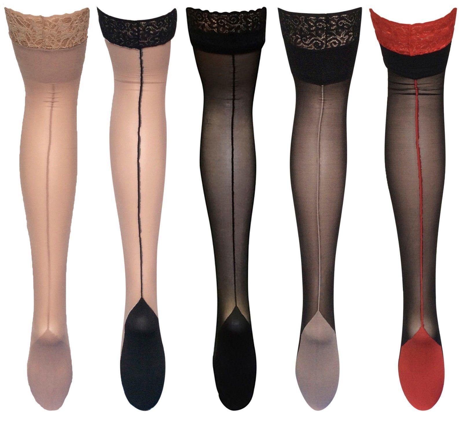 Seamed Stockings Cuban Heeled For Sale Only Left At