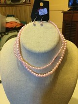 Paparazzi Short Necklace & Earring set (new) LADIES CHOICE PINK #2028 - $7.61