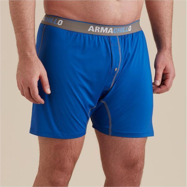 1 Pair Duluth Trading Co Mens Armachillo Cooling Boxers Light Grey Gray