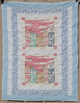 NEW Machine Sewn 48&quot; x 37&quot; Baby Crib Quilt Quilted Lap Blanket Multi-Col... - $19.79