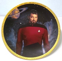 Star Trek Collectors Plate Commander William T. Riker The Next Generation 1993 - $25.00