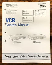NAP Philips VR9668 AT01 VPH733 TS01 VCR Service Manual *Original* - $19.25