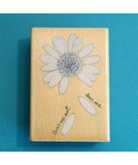 Rubber Stampede Sarah Lugg Delta Loves Me Not Daisy Flower Rubber Stamp ... - $21.00