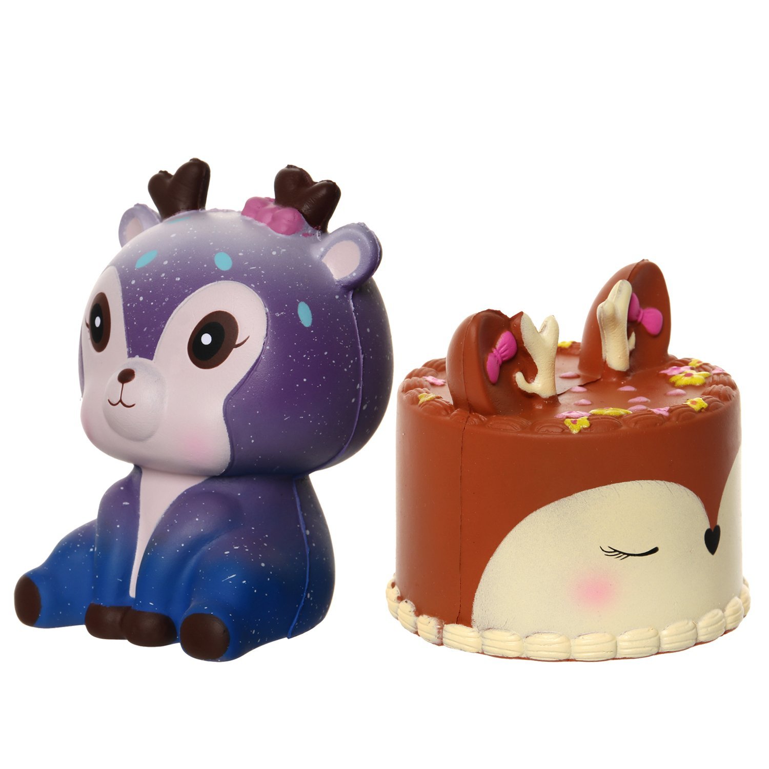 galaxy deer cake squishy