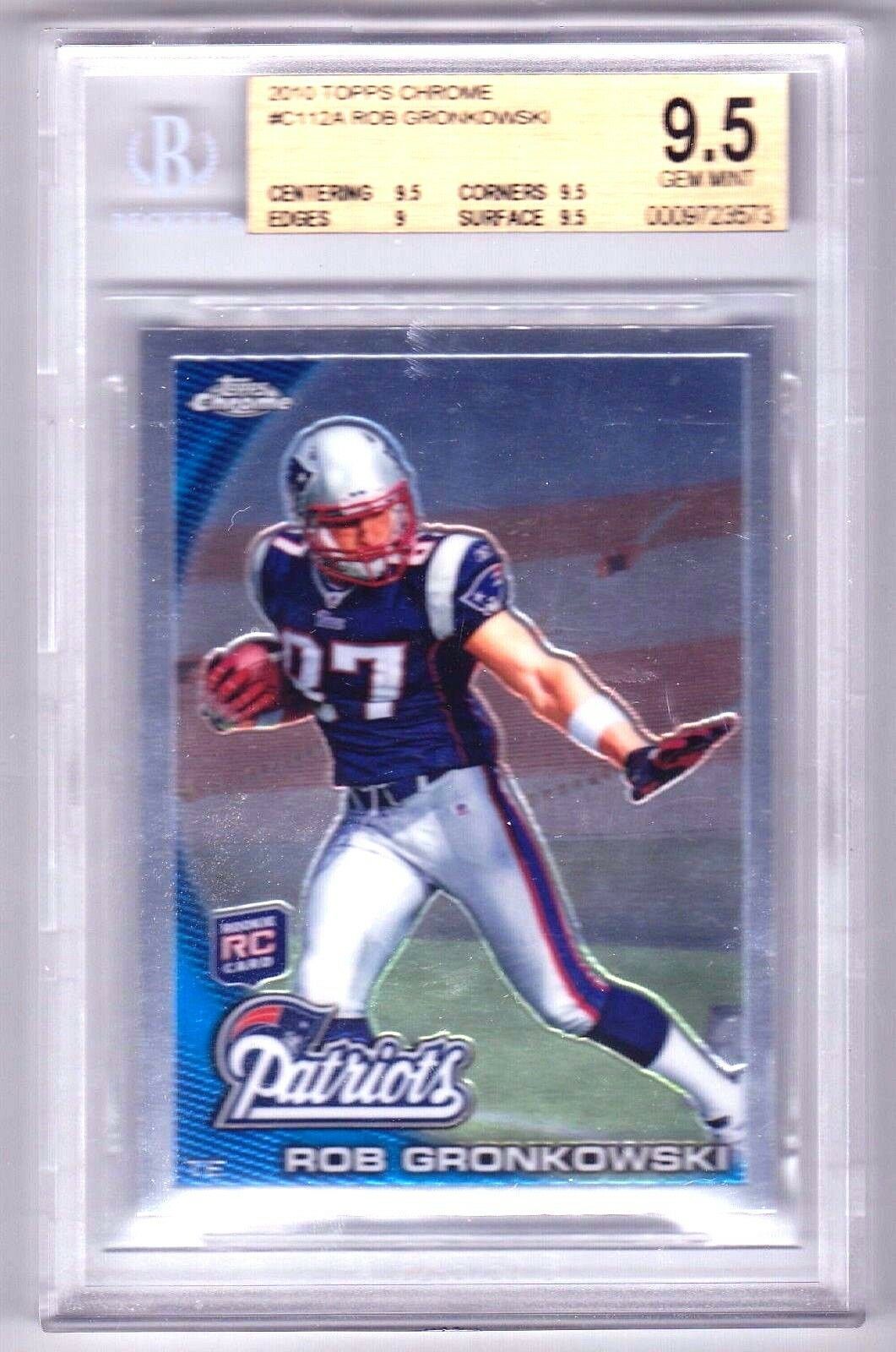 Rob Gronkowski 2010 Topps Rookie Card #146 GEM MINT BGS 9.5!Patriots ...