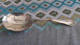Antique Reliance Plate Silver Plate Casserole Spoon 8.75&quot; Rose - $14.85
