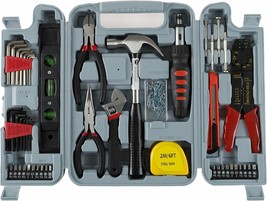 Household Hand Tools, 130 Piece Tool Set by Stalwart Great for DIY Projects - £36.60 GBP