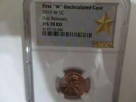 LINCOLN LABEL 2019 UNCIRCULATED COIN SET w// FIRST /"W/" LINCOLN CENT NGC MS68RD