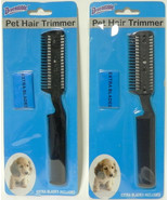 2 Pack Manual Pet Hair Trimmer with Extra Blades and Comb Grooming Dog C... - $8.41