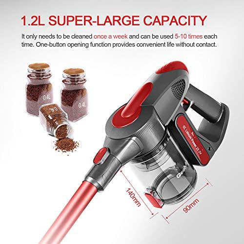 GeeMo Cordless Vacuum Cleaner 21Kpa SuperSuction 35 minsRunning 1.2L