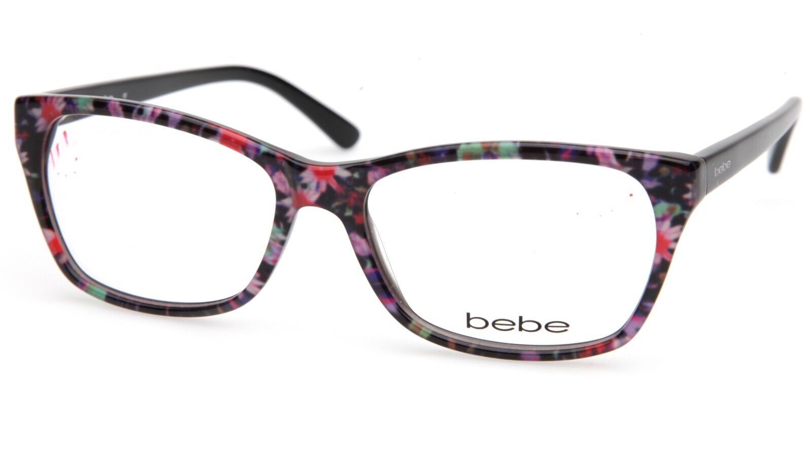 NEW bebe BB5118 ROSY 001 JET FLORAL EYEGLASSES FRAME 55-17-140 B38mm ...