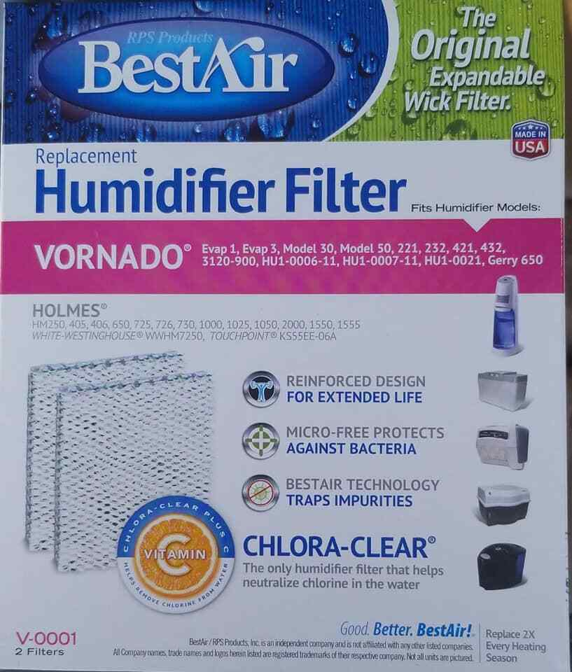 2 Pack Compatible Vornado HU1-0007-11 Wick Humidifier Filters 2 Pack Compatible Vornado HU1-0007-11 Wick Humidifier Filters