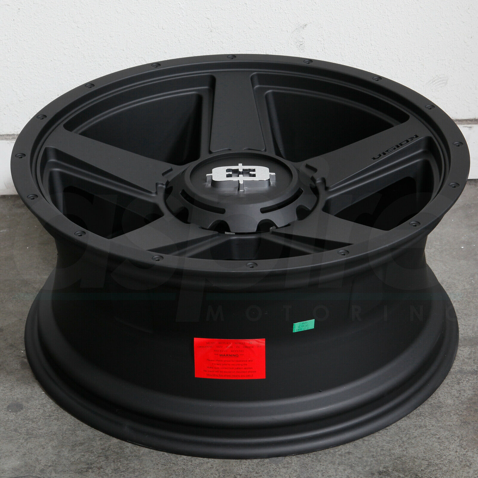 20x9 Vision 390 Empire 8x6.5/8x165.1 18 Satin Black Wheels ...