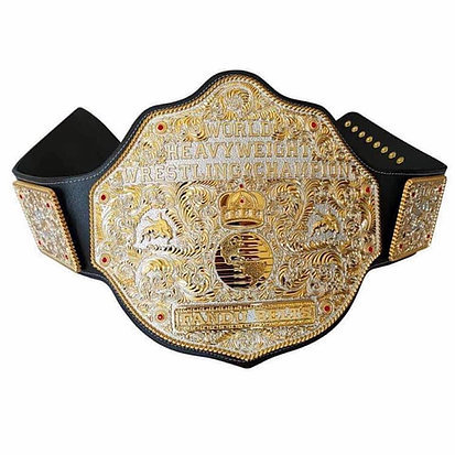 Crumrine Luxe Big Gold Dual Plated Champion Title Belt
