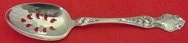 Violet by Wallace Sterling Silver Serving Spoon Pierced 9-Hole 8 1/4&quot; Cu... - $137.61