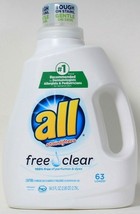 All With Stainlifters 94.5 Oz 100% Free & Clear Of Perfumes & Dyes 63 Lds Deterg