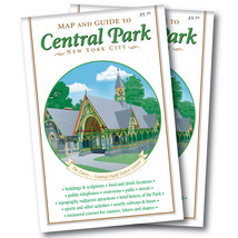 2 copies Map &amp; Guide to Central Park, NYC, folding, pocket-sized detaile... - £7.35 GBP