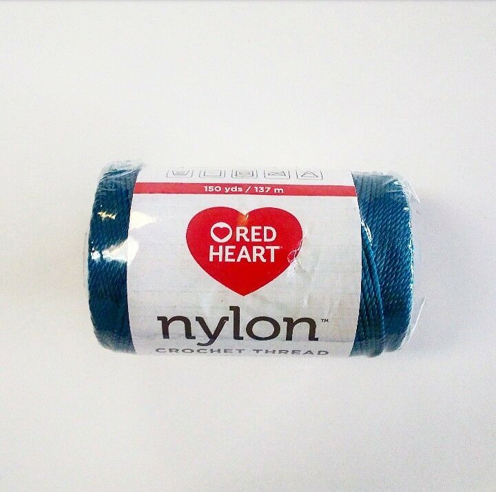 Red Heart nylon Crochet Thread 100 NYLON size18 Lot of 3 Crochet Thread