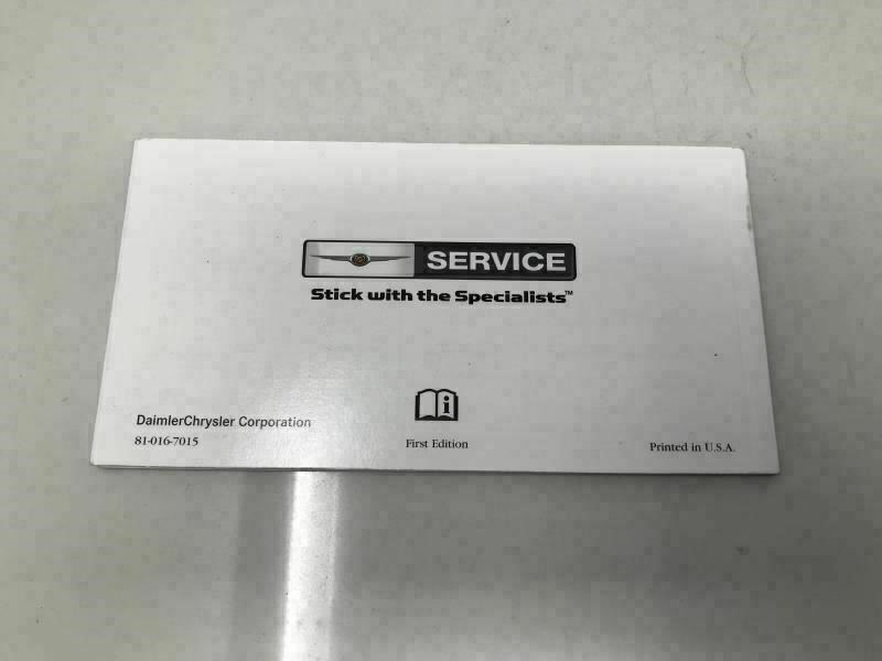 **NEW** 2001 Chrysler Sebring Sedan Owners Manual Set w// Case