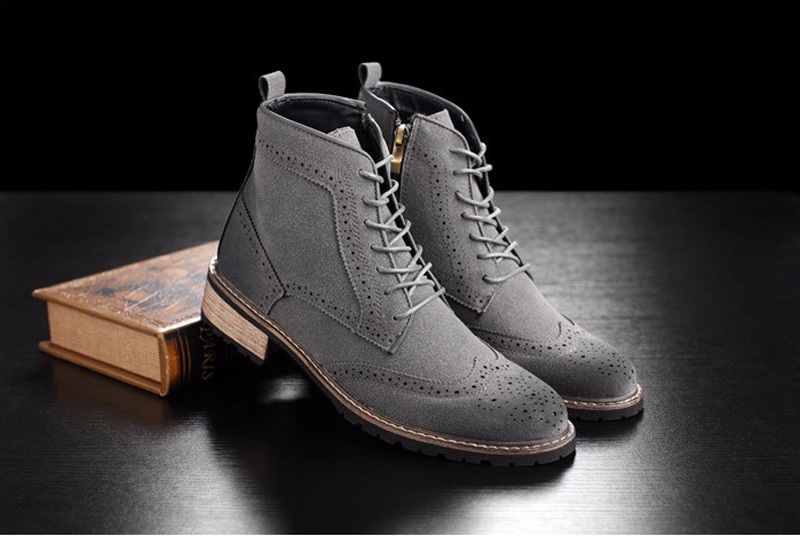 grey suede chelsea boots for men