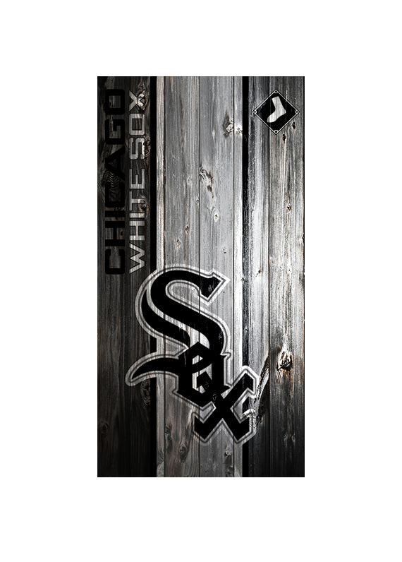 CUSTOM VINYL Cornhole Board DECAL/ Chicago White Sox Triangle wood