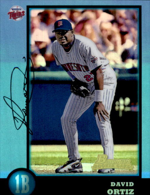 David Ortiz 2013 Bowman Chrome Rookie Reprint Card #71 - Baseball Cards