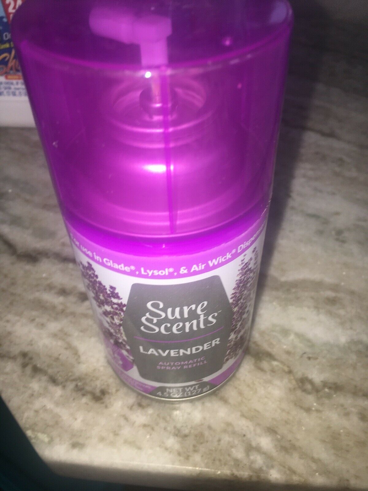 Sure Scents Lavender Refill Can 4.5oz Air Fresheners