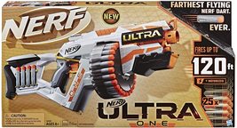 NERF Ultra One Motorized Blaster -- 25 Ultra Darts -- Farthest Flying Darts Ever - £80.49 GBP