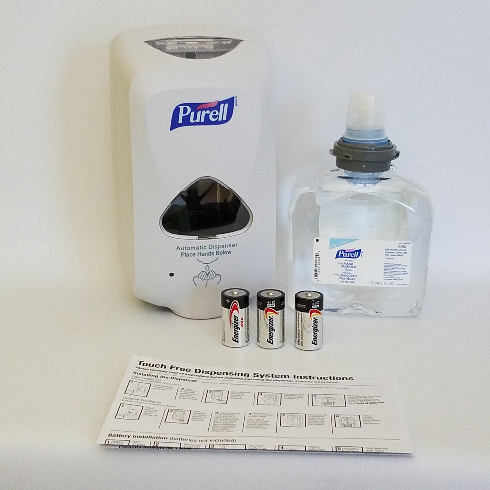 Purell Tfx Starter Kit Dispenser Foam Touch Free 5392 D1 And 1200ml Refill Goj Hand Sanitizers 4577