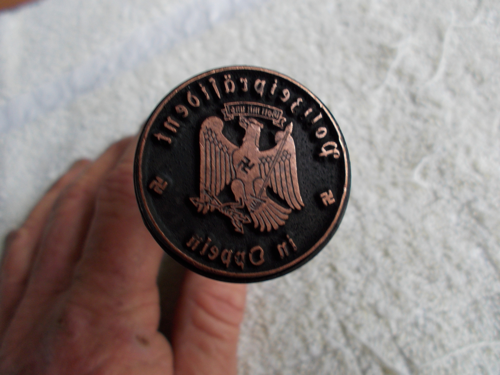 german ww2 ink stamp Original Period Items