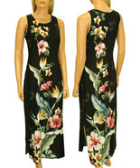 Birds of Paradise Hibuscus Hawaiian Maxi Dress/Royal Creations™ of Hawaii - $85.45 - $94.95