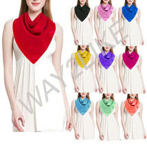 Satin Scarf Stoles Solid Scarves Head Neck Wrap Capes Showl Hijab Gift F... - $6.00+