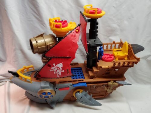 2015 Mattel Fisher Price Imaginext Shark Bite Pirate Ship DHH61 Playset ...