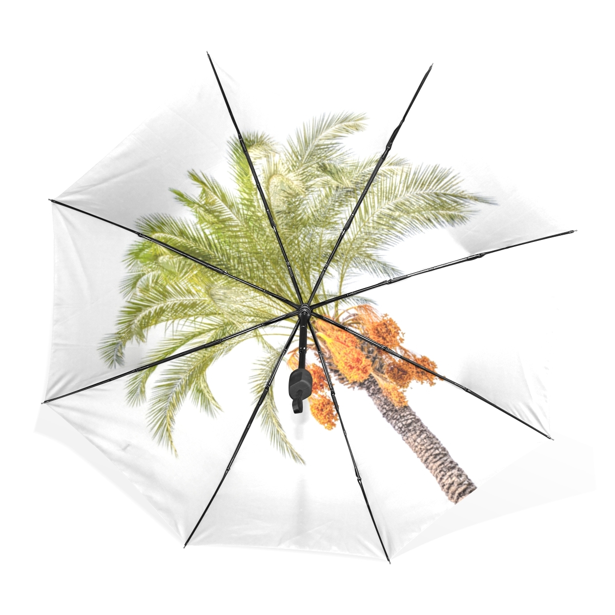 Date Palm Tree Plant Black Portable Compact Folding Umbrella Light Controls & Modifiers