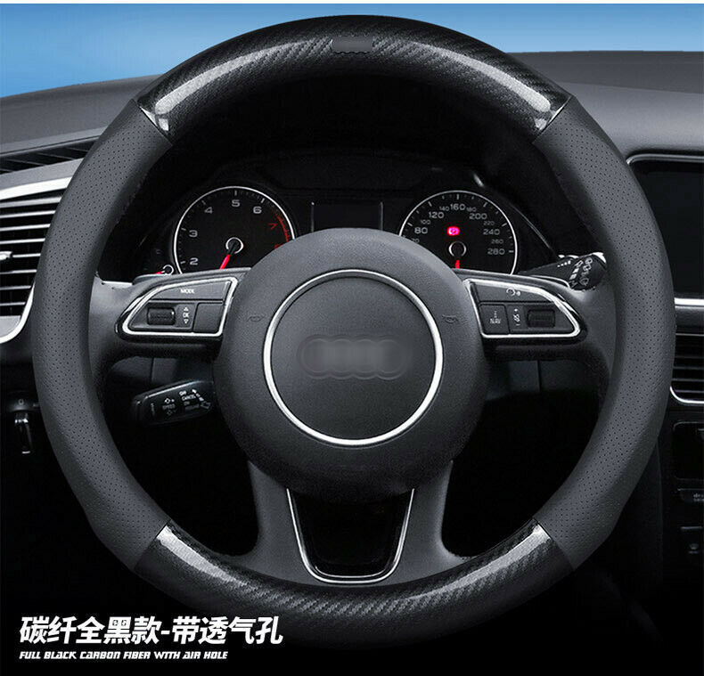 AntiSlip Carbon Fiber Leather Car Steering Wheel Cover For Ford Ranger