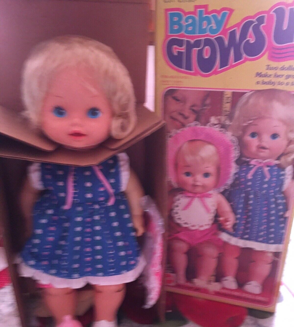 Lot - (2) NRFB vintage dolls - 1974 Growing Up Skipper and 1975