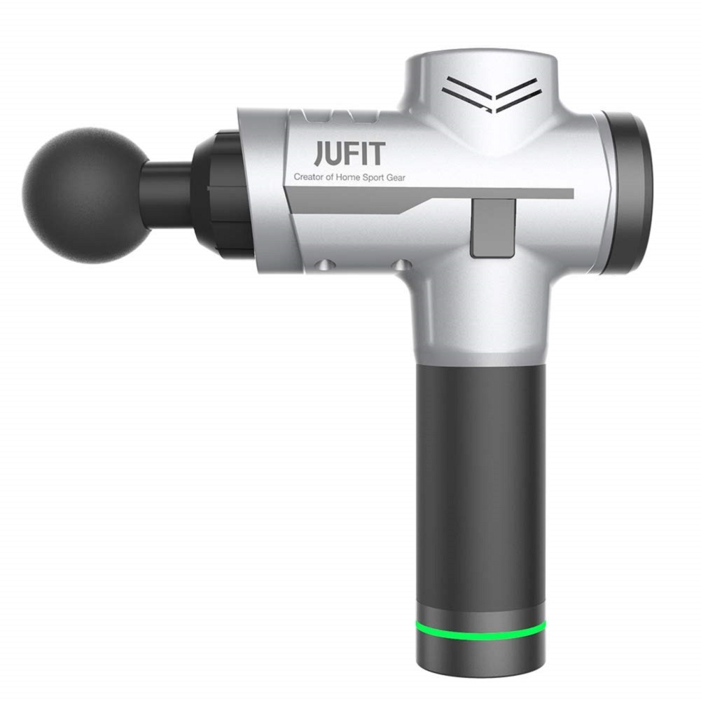 Jufit Fascia Massage Gun Muscle Massage Gun With 6 Speed Levels And 4 Massagers