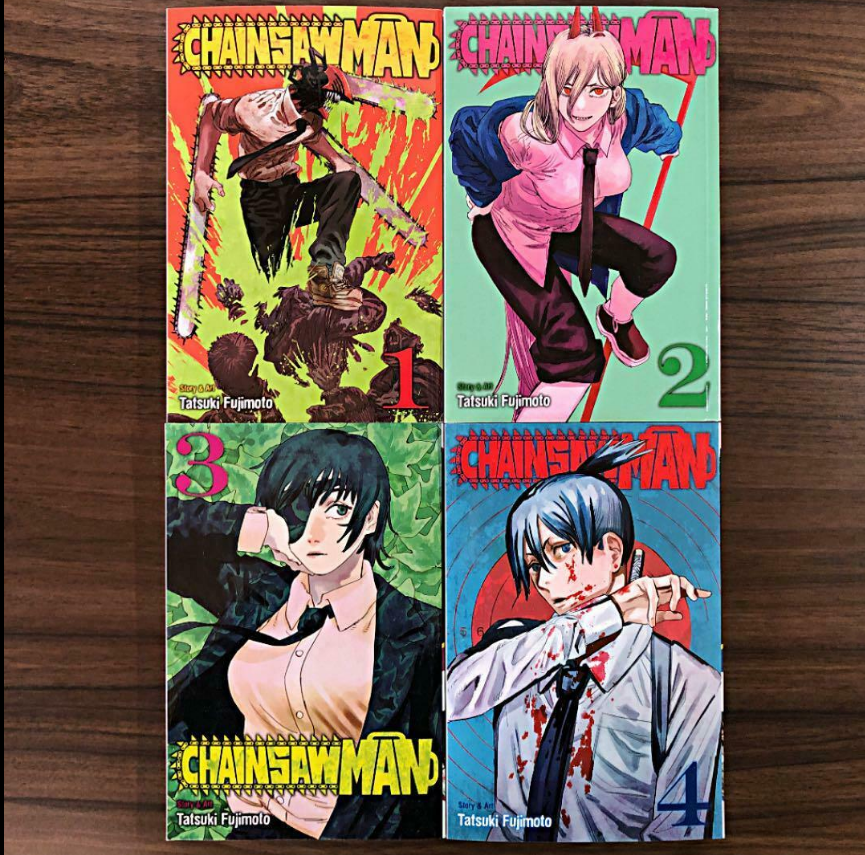 Chainsaw Man English Version Vol.1-6 Set Anime Comic Book Manga EXPRESS DHL