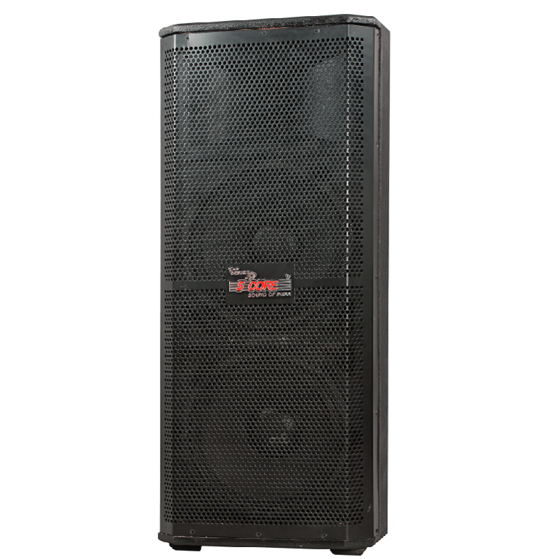 5Core Double Dual 15" Inch PA DJ 400 Watt RMS PRO Wooden Speaker