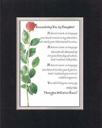 Touching and Heartfelt Poem for Daughters - Remembering You, My ...