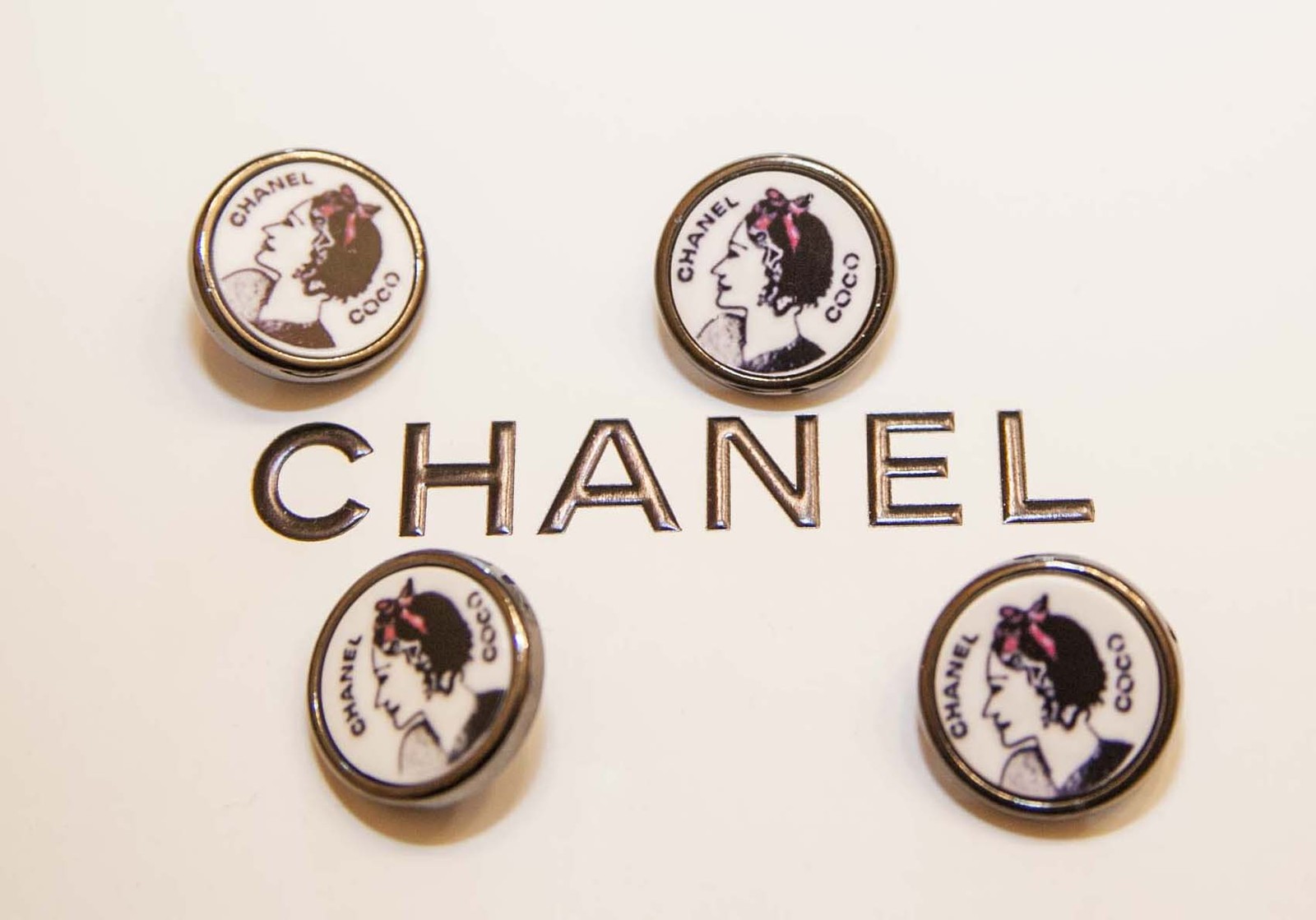 RARE Vintage Chanel Buttons Coco Chanel Portrait 22 mm LARGE Other