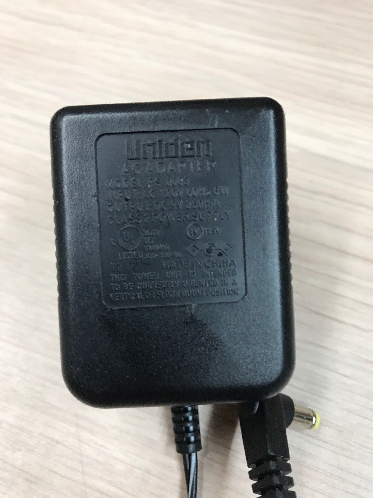 Uniden PS0003 AC Power Supply Adapter 9V 350 mA Tested (V8) Home