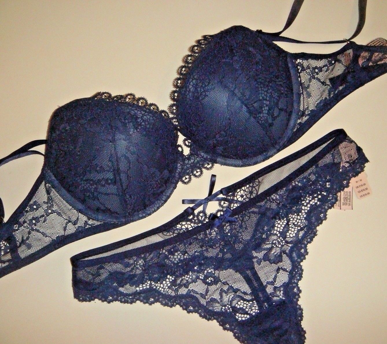 navy bra set