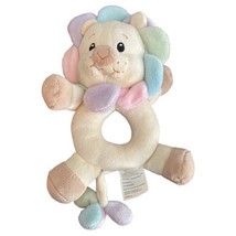 Koala Baby Lion Plush Baby Toy Rattle Soft Sewn Eyes Pastel - $14.84