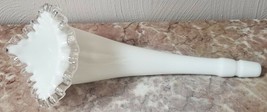 Fenton Milk Glass Silver Crest Epergne Replacement Horn - Original USA - $35.99