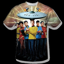 Star Trek Classic Crew Single Side Sublimation Print Adult T-Shirt 2X NEW UNWORN - $27.08