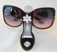 Sexy Black Velvet Stiletto Shoe Eyeglass Sunglasses Holder Fashion Women Gift image 2