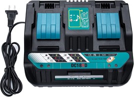 18V DC18RD Dual Ports Battery Charger for Makita 14.4V-18V LXT Lithium-Ion - $51.99