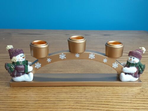 Primary image for Vintage Avon Snowman 3 Candle Arch Holder