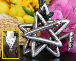 Star snake pendant necklace pentagram sterling silver douglas brett thumb200